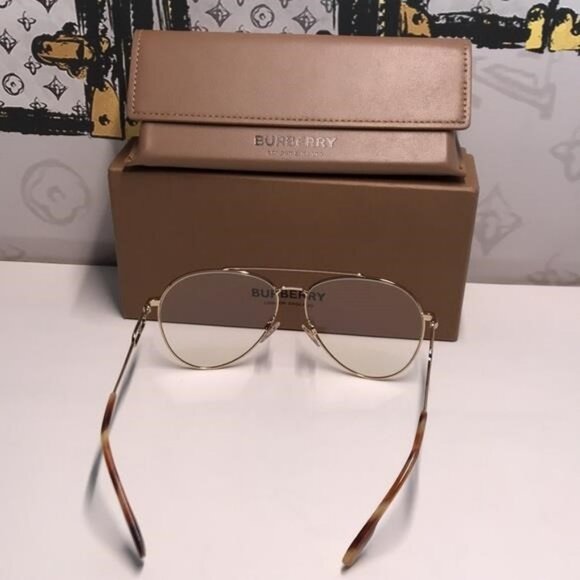 New Authentic Burberry BE3128 1808 Gold Eyeglasses - Picture 7 of 11